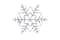 16&#x22; White Lighted Snowflake Christmas Window Silhouette Decoration